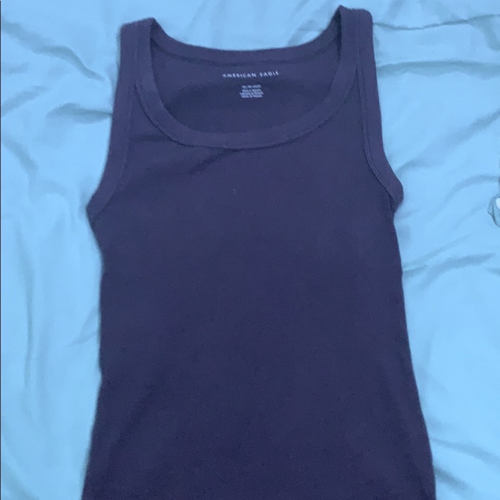 Burgundy AE tank top